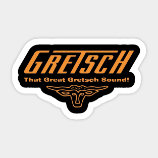 gretsch drumset metal Sticker